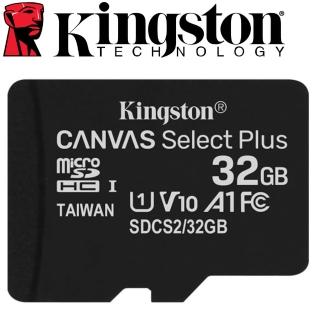 【Kingston 金士頓】32GB 100MB/s microSDHC UHS-I U1 A1 V10  記憶卡(SDCS2/32GB 平輸)