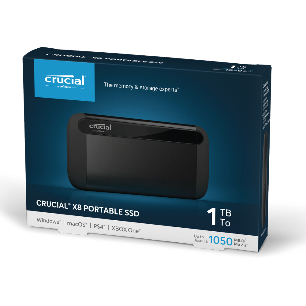 Crucial 美光】Crucial X8 2TB 外接式SSD(USB 3.2 Gen2/Type-C) - momo