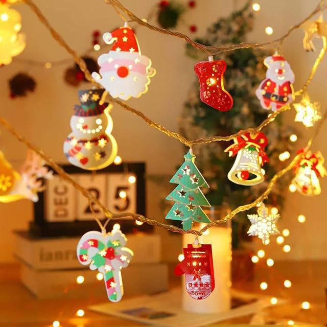 【半島良品】多色燈串/裝飾燈/星星雪花/掛旗(掛布 聖誕樹 新年 生日燈 佈置)