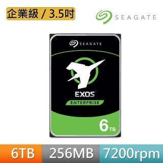 【SEAGATE 希捷】企業號 EXOS 6TB 3.5吋 7200轉 SATAⅢ 企業級硬碟(ST6000NM021A)