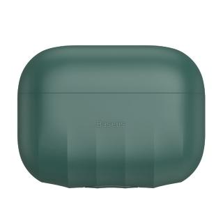 【BASEUS】倍思純色AirPods Pro矽膠貝殼紋防摔保護耳機盒收納套(綠色)