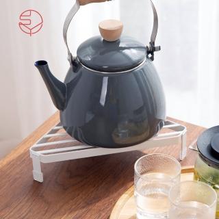 【日本霜山】多功能鍋壺爐邊轉角/桌角金屬隔熱置物架(耐熱 收納 置物 儲物 隙縫 邊緣)