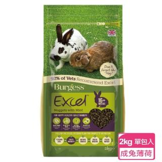 【Burgess英國伯爵】成兔飼料-薄荷鮮味 2KG-單包入