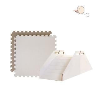 【Pato.Pato】嬰幼兒地墊2包8片+二代mumutoto迷你溜滑梯/60x60x3cm雙色巧拼/4款任選(附贈16個邊條)