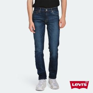 【LEVIS】男款 511低腰修身窄管牛仔褲 / 深藍刷白 / 彈性布料