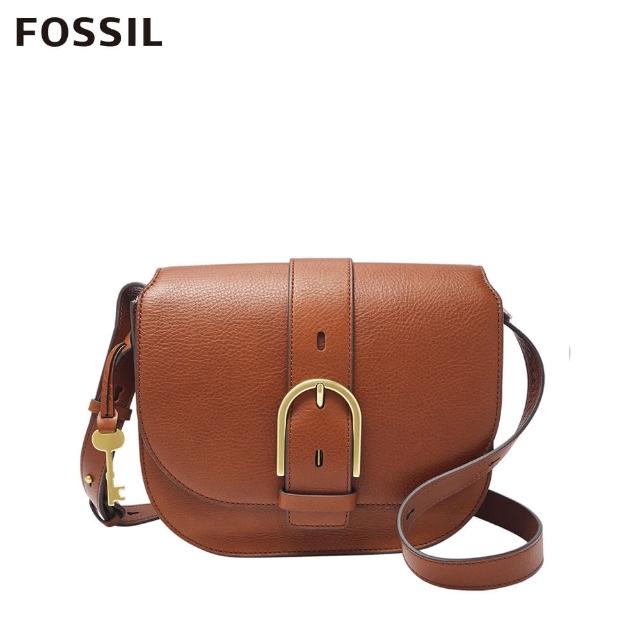 FOSSIL【FOSSIL】Wiley 真皮復古美型側背包-咖啡色 ZB7957200