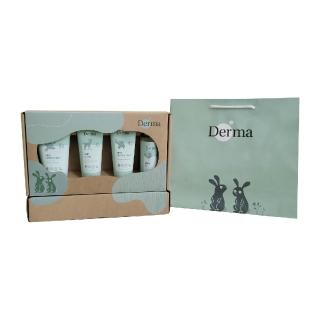 【Derma】寵愛寶寶新生禮-沐浴露+護膚霜+萬用膏+浴油(敏感肌 無添加 寶寶超值組 輕便旅行組 彌月禮盒)