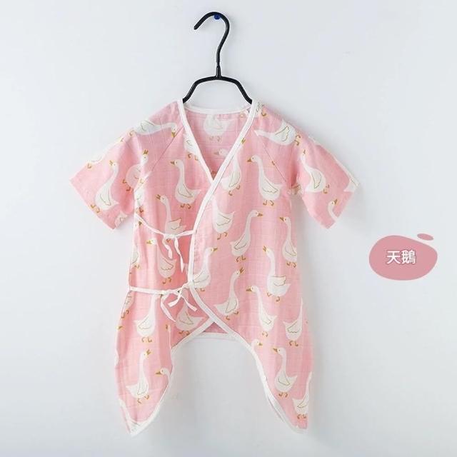 【Baby 童衣】新生兒紗布衣 男寶寶女寶寶純棉紗布蝴蝶衣 初生兒紗布嬰兒哈衣(共６色)