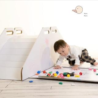 【Pato.Pato】二代mumutoto親子塗鴉創意溜滑梯(DIY環保紙溜滑梯1組)