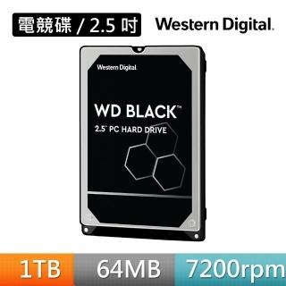 【WD 威騰】黑標 1TB 2.5吋硬碟 7mm(WD10SPSX)