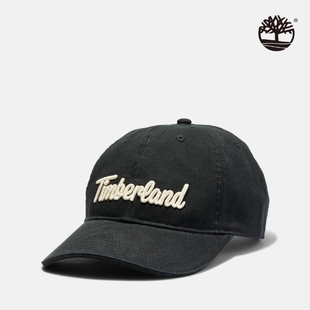 【Timberland】中性黑色品牌LOGO鴨舌帽(A1E9L001)