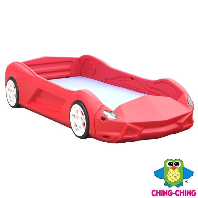 【ChingChing 親親】時尚跑車防撞兒童床(附床墊)