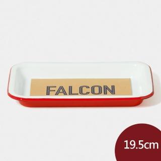 【Falcon】獵鷹琺瑯  小托盤 紅白 19.5cm