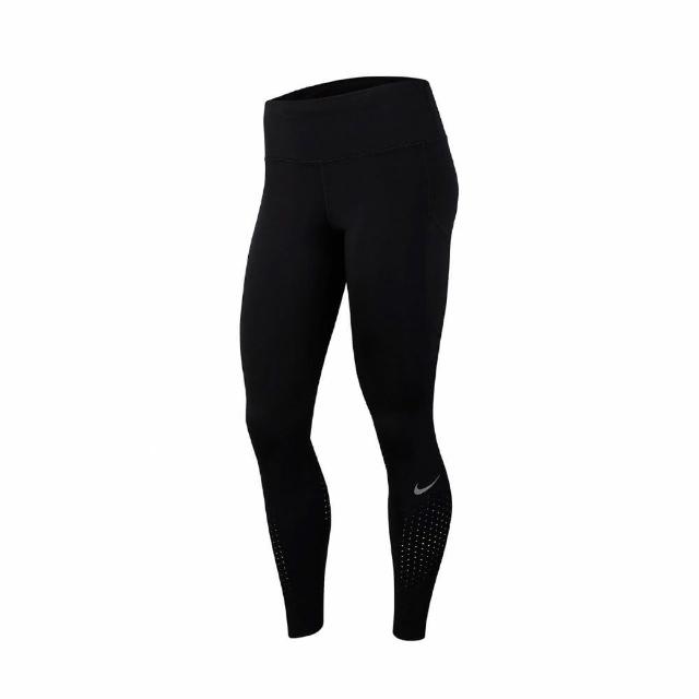 【NIKE 耐吉】緊身褲 Epic Lux Tights 女鞋 內搭褲 健身 重訓 路跑 飛輪 暗袋 黑 白(CN8042-010)