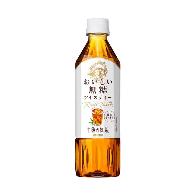 【KIRIN 麒麟】午後紅茶-無糖紅茶500mlx24入/箱(日本原裝進口)