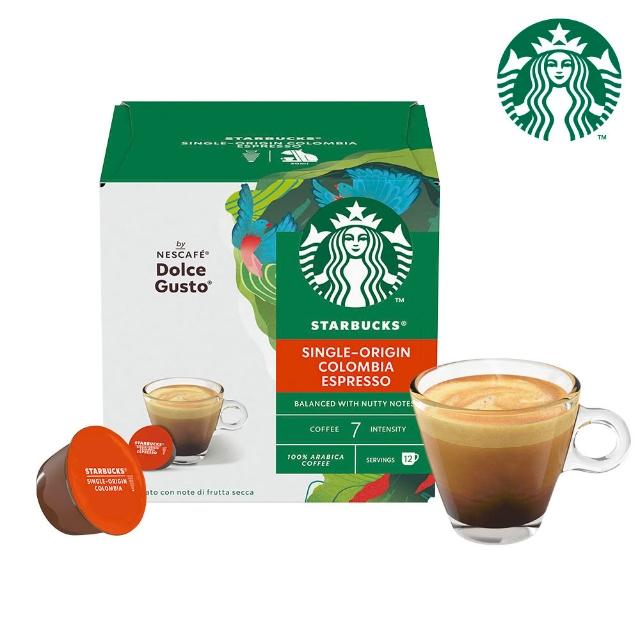 【NESCAFE Dolce Gusto】STARBUCKS 星巴克咖啡膠囊12顆/盒(適用雀巢多趣酷思咖啡機)