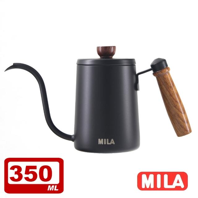 【MILA】木柄鶴嘴不鏽鋼手沖壺(350ml)