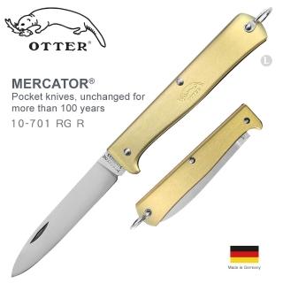 【OTTER】Mercator折刀 小-黃銅握柄(#10-701 RG R)