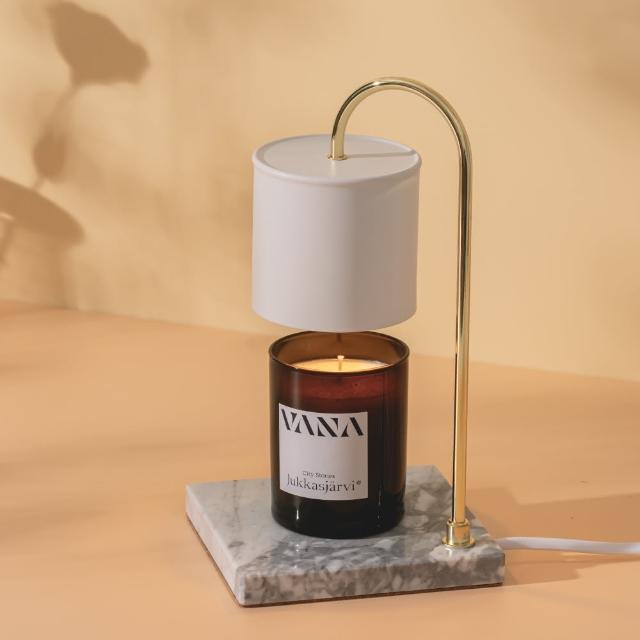 【Vana Candles】香氛蠟燭暖燈 薰香燈 融蠟燈 - 白大理石檯款 可調光(大)