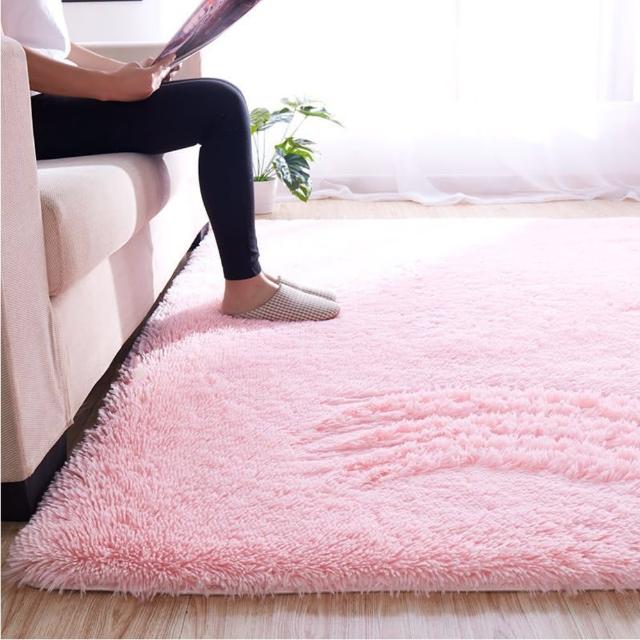 【巴芙洛】北歐溫馨浪漫 超細雪柔絲素色地墊-加大140*200cm(保暖地毯/地毯/地墊/客廳地毯/臥室地毯)