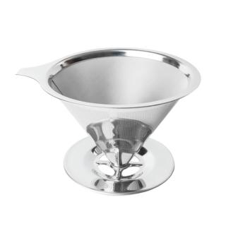 【德國康尼菲】免燙手不鏽鋼雙層加密咖啡過濾器