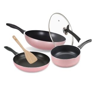 7510134 OL 【CookPower 鍋寶】金鑽不沾鍋三鍋萬用廚神5件組(30炒+30蓋+24煎+22湯+鏟)