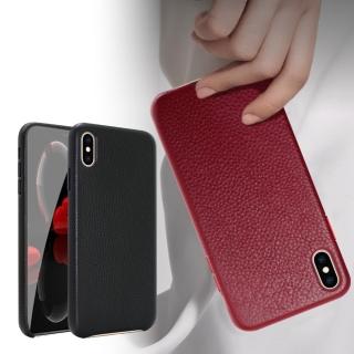 【CityBoss】for iPhone Xs/iPhone X  5.8吋 簡單經典真皮手機保護殼