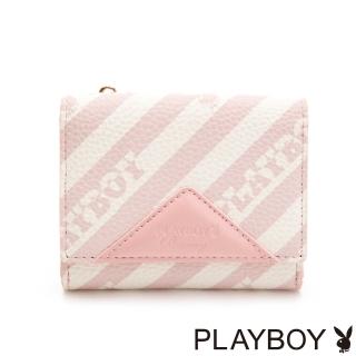 【PLAYBOY】名片夾附零錢袋 粉潮流系列(粉色)