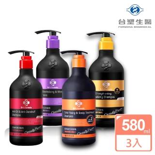 【Dr. Formula 台塑生醫】洗髮精升級版580gx3(強化髮根清爽感/控油抗屑任選)