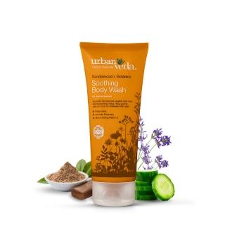 【寶草園】城市吠陀 檀香舒緩沐浴露200ml(檀香薰衣草精油  舒緩放鬆  素食保養 URBAN VEDA)