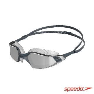 【SPEEDO】成人運動泳鏡 鏡面 Aquapulse Pro(灰/銀)