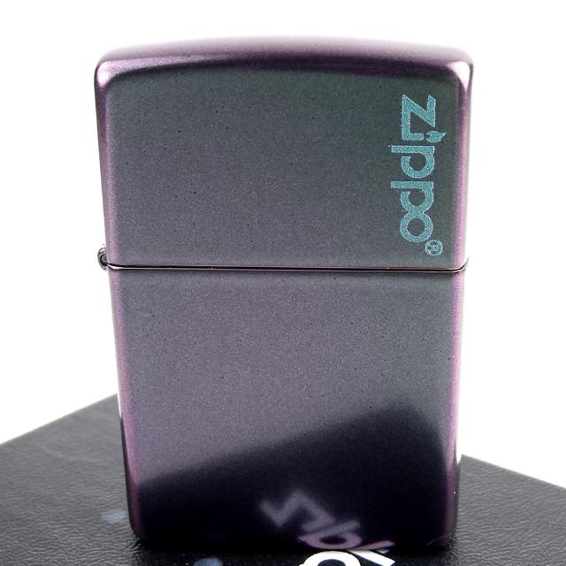 【Zippo】美系~Iridescent虹彩塗裝-LOGO字樣打火機