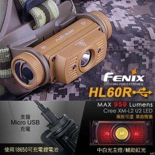 【Fenix】HL60R 雙光源可充電頭燈(#HL60R)