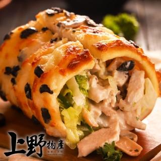 【上野物產】歐式香濃乳酪雞肉捲 x16個(包子 饅頭)