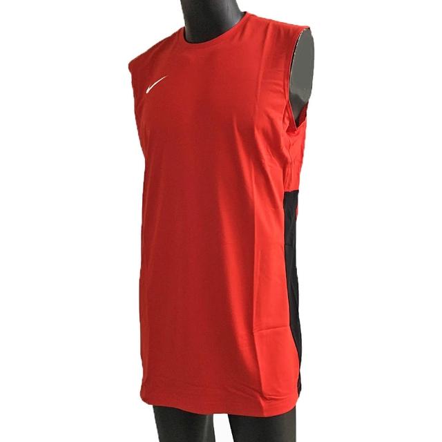 【NIKE 耐吉】Nike AS M League REV Tank 男 籃球 背心 透氣 單面 長版 紅黑(839436-600)