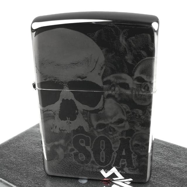 【Zippo】美系~Sons Of Anarchy-混亂之子骷髏-4面連續雷射雕刻打火機