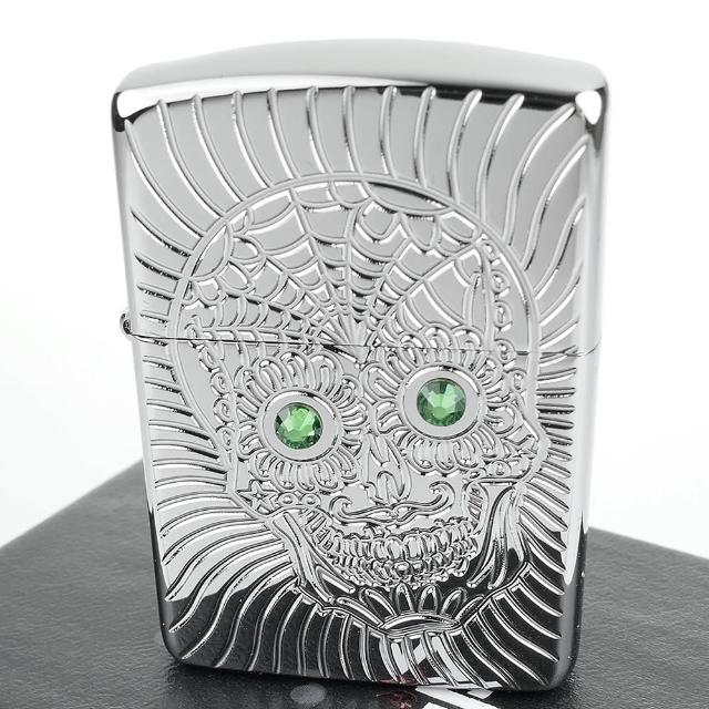 【Zippo】美系~Sugar Skull-亡靈節糖骷髏圖案設計打火機(ARMOR裝甲)