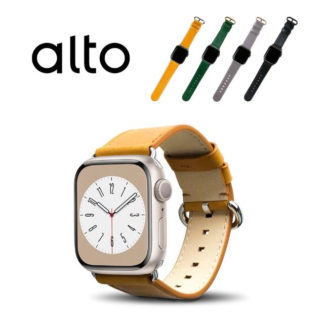 【alto 奧沰】Apple Watch 皮革錶帶 40/38mm - 焦糖棕(真皮錶帶)