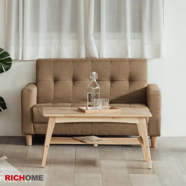 【RICHOME】妮可舒適厚座墊雙人沙發(2色)