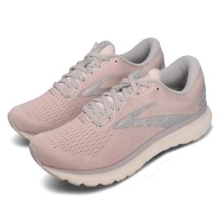 【BROOKS】慢跑鞋 Glycerin 18 運動 女鞋 路跑 緩震 DNA科技 透氣 球鞋 粉 灰(1203171B640)