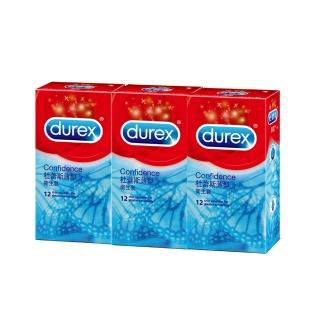 【Durex杜蕾斯】薄型12入保險套(3盒組)