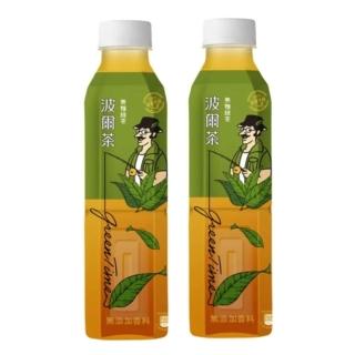 【金車/伯朗】波爾茶-無糖綠茶580mlx2箱(共48入)