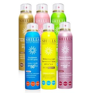 【SHILLS 舒兒絲】很耐曬防曬冰鎮噴霧set(物理防曬SPF50+★★★★★)