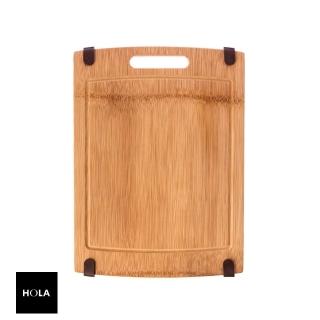 【HOLA】一片竹溝槽止滑砧板33x22cm