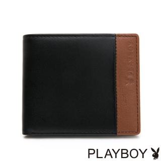 【PLAYBOY】基本短夾 2TONES系列(黑色)