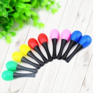 【美佳音樂】奧福打擊樂器 塑膠 長柄蛋沙鈴/沙棒-5色(沙槌/1組2支)