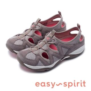 【Easy Spirit】seEARTHEN 多彩多色 後跟鏤空撞色涼休閒鞋 女鞋(深杏)