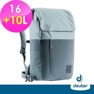 【deuter】中性款UP SERIES SEOUL都市環保掀蓋後背包16+10L(3860221藍綠/戶外休閒/商務旅遊/文青風)