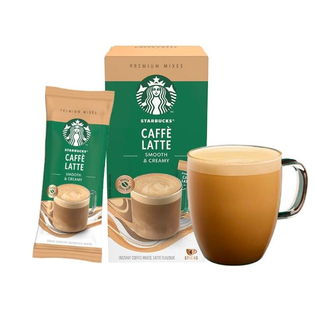 【STARBUCKS 星巴克】特選系列-即溶咖啡4入/盒(拿鐵/焦糖瑪奇朵/摩卡)