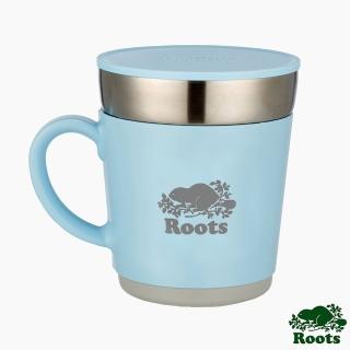 【Roots】ROOTS X Thermos不銹鋼雙層保溫杯(藍色)